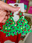Sweet Green Christmas Tree Earrings